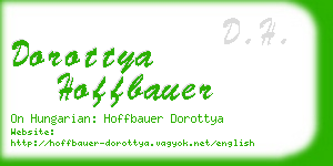 dorottya hoffbauer business card
